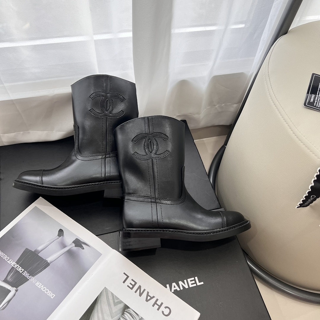 Chanel CC Riding Boots · Y60C — תמונה 7