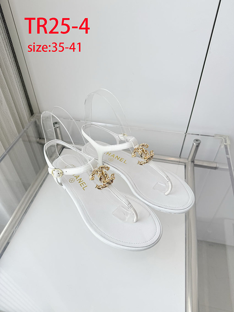 Chanel Interlocking CC Logo Thong Sandals · TR25 — תמונה 3