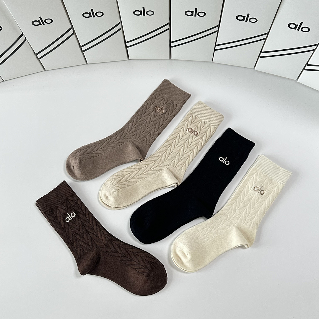 Alo Yoga Half-Crew Understated Sock · G1B1 — תמונה 2