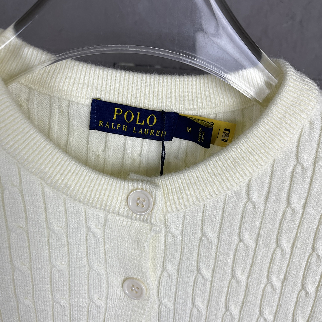Ralph Lauren Cable-Knit Cotton Cardigan · J1Y3 — תמונה 8