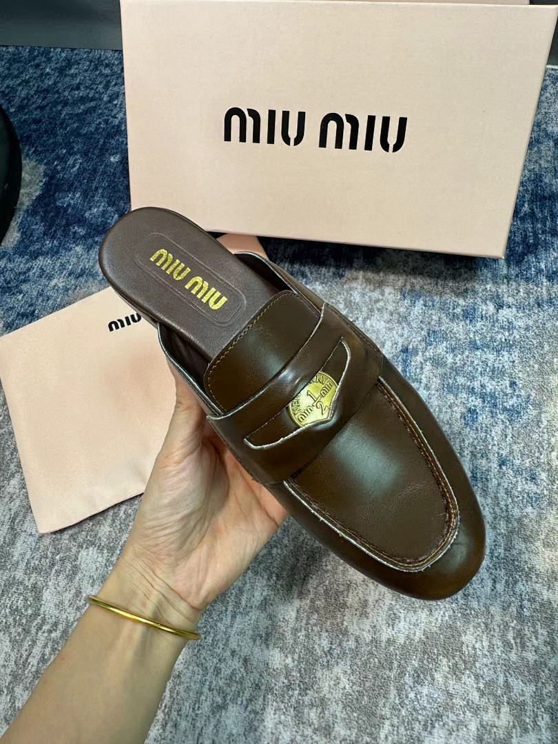 Miu Miu Penny Loafer Mules · W7E8