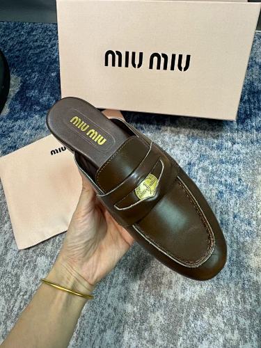 Miu Miu Penny Loafer Mules · W7E8