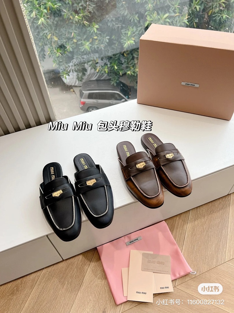 Miu Miu Penny Loafer Mules · W7E8 — תמונה 2