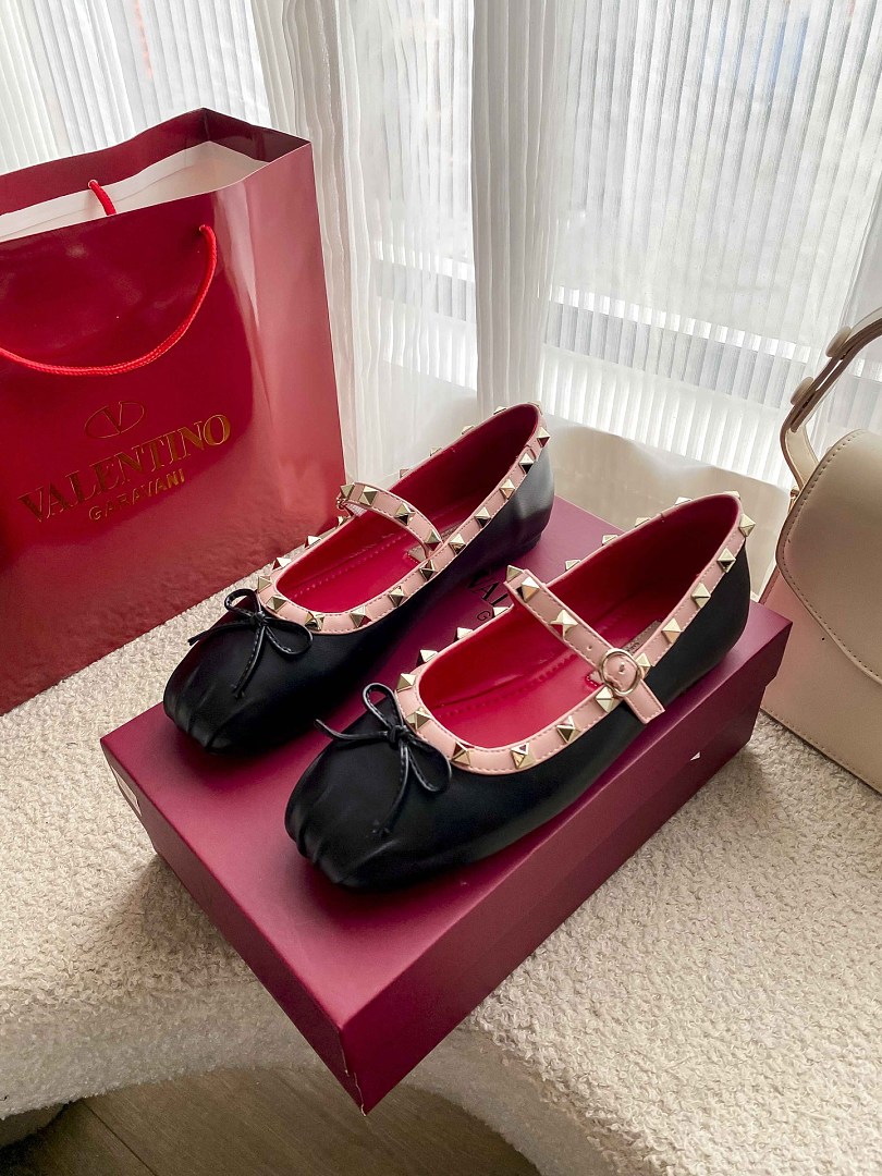 Valentino Rockstud Mary-Jane Ballerina · JZ62 — תמונה 7