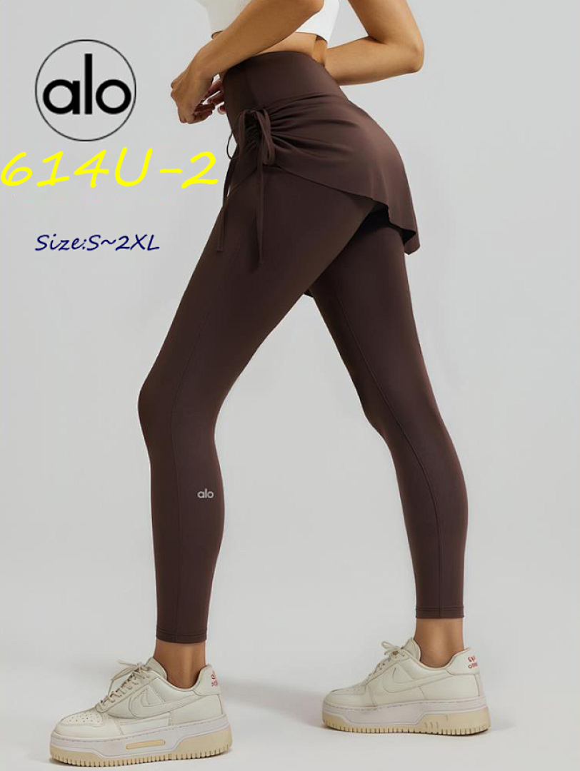 Alo Yoga Drawstring Ruched Yoga Skirted Leggings · 614U — תמונה 4
