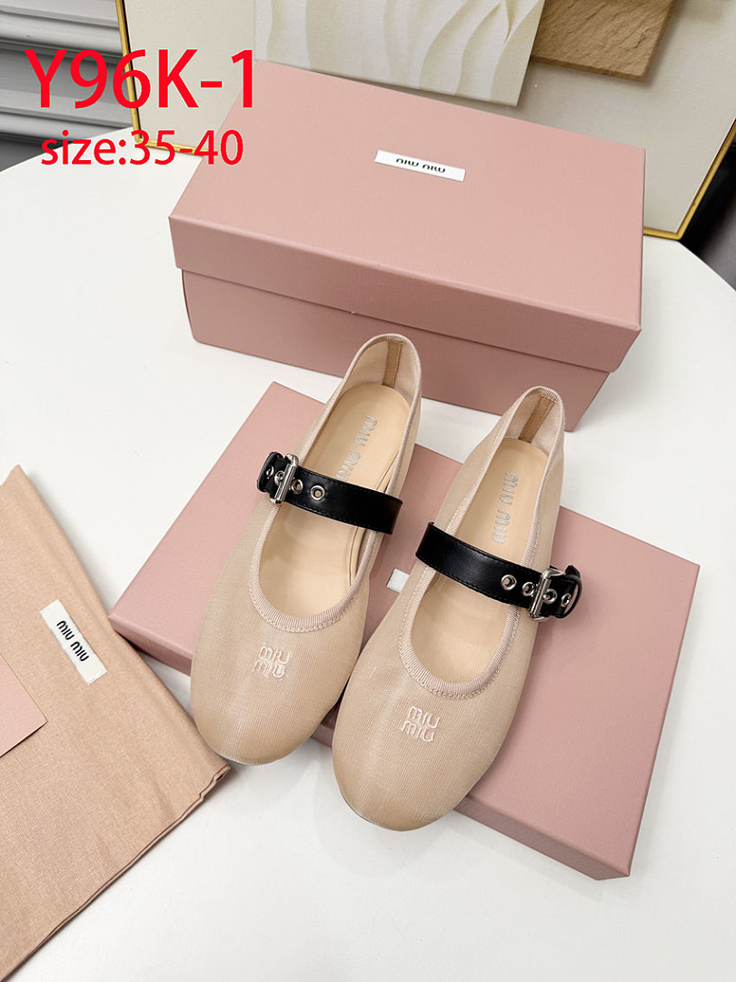 Miu Miu Mesh Buckle Mary-Jane Ballerina · Y96K — תמונה 7
