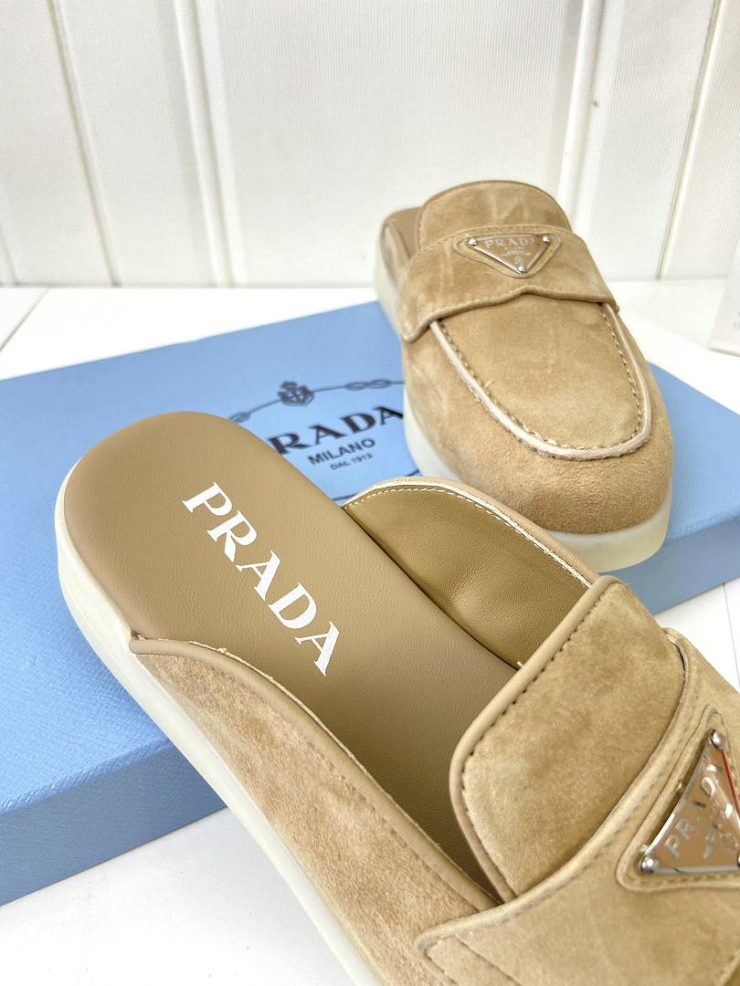 Prada — נעלי מוקסין פתוחות · G58B — תמונה 4