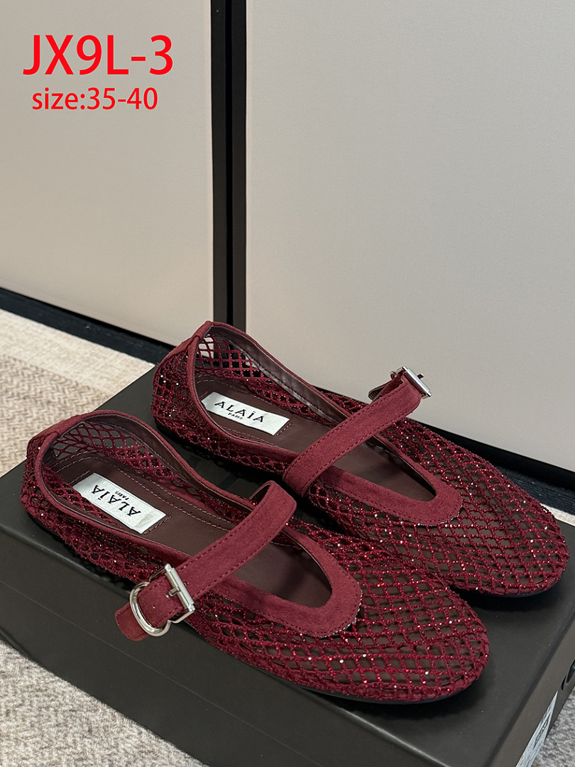 ALAÏA Fishnet Ballerina Flat · JX9L — תמונה 15