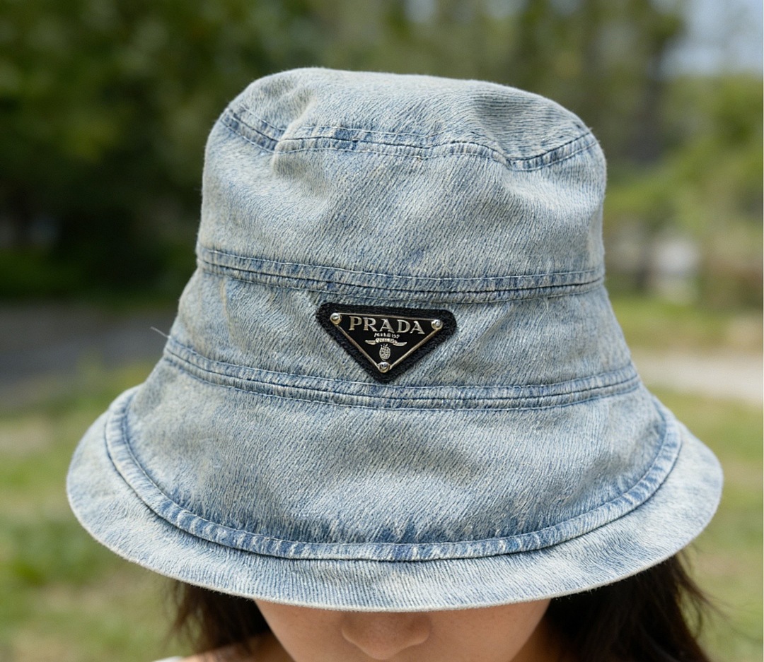 Prada Denim Bucket Hat · UF5197 — תמונה 7