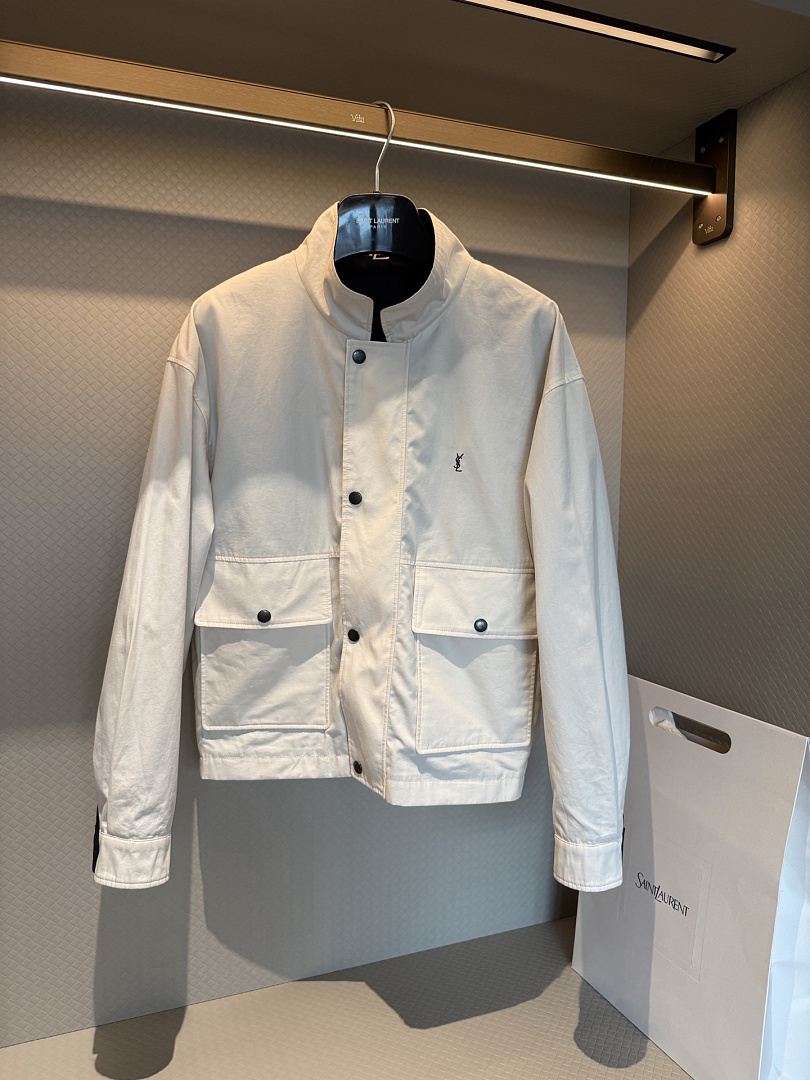 Saint Laurent Cassandre Reversible Work Jacket · P36W — תמונה 2