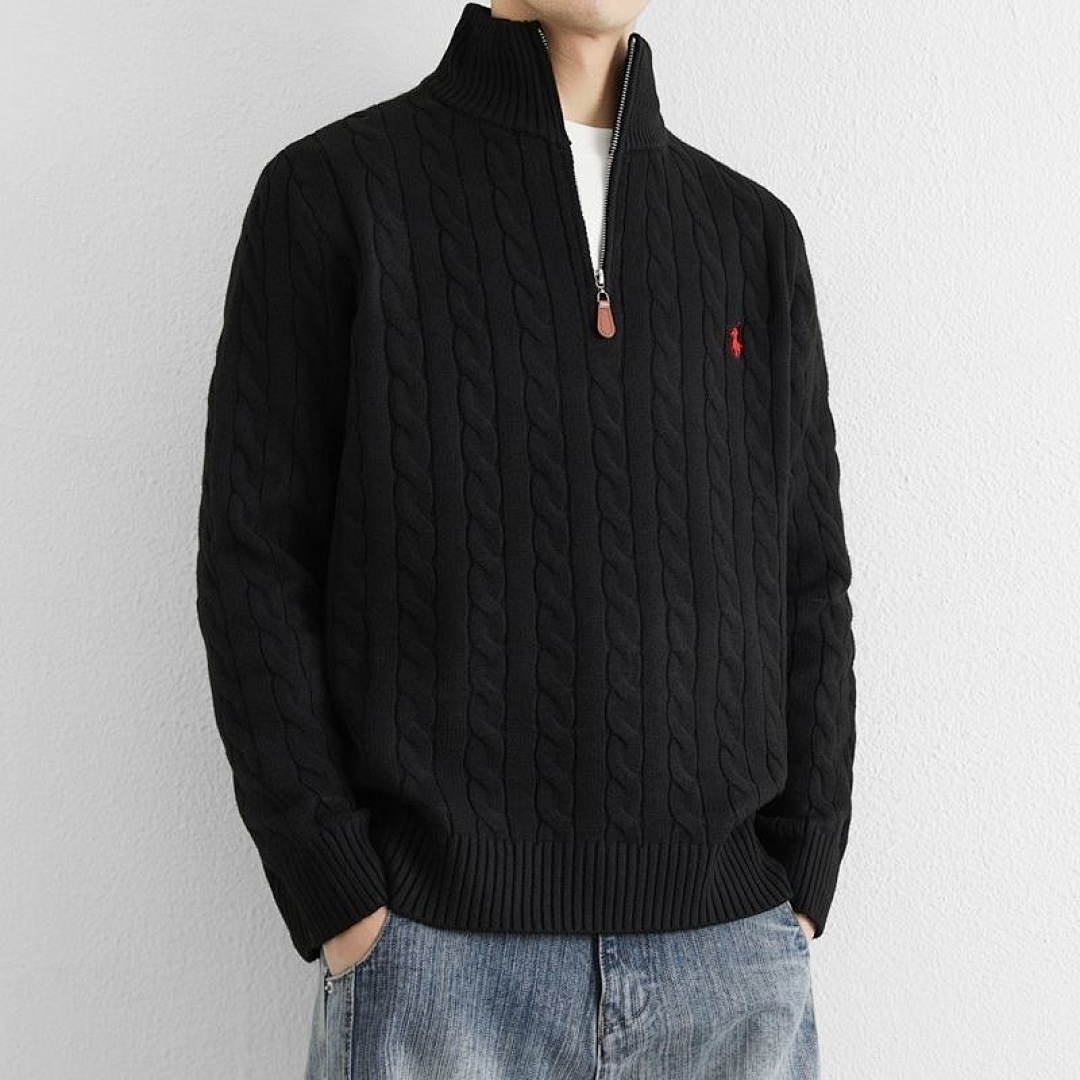Polo Ralph Lauren Cable-Knit Quarter-Zip Sweater · E666 — תמונה 6