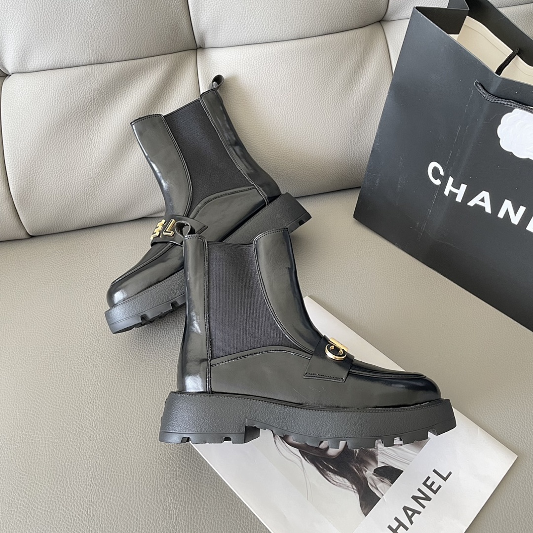 Chanel — מגפי צ'לסי · Y1J3 — תמונה 12
