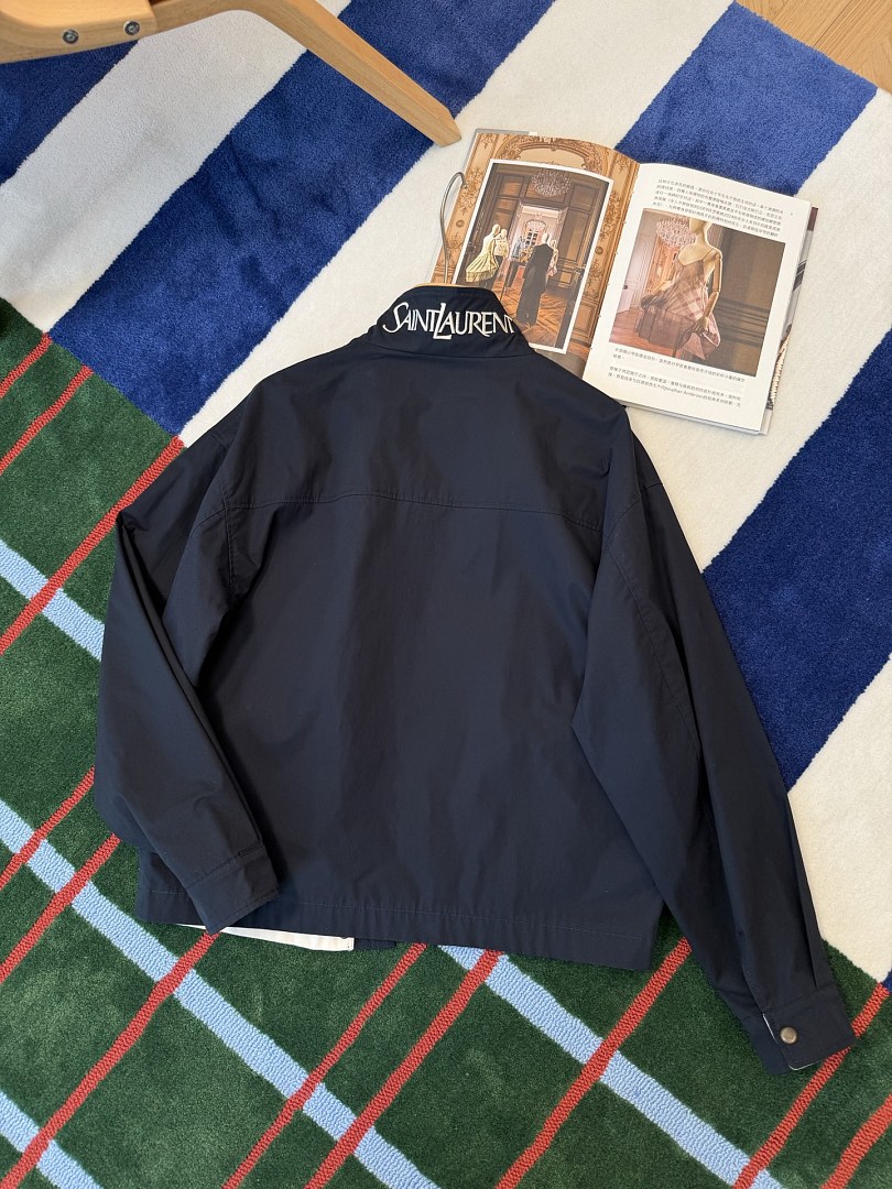 Saint Laurent Cassandre Reversible Work Jacket · P36W — תמונה 7