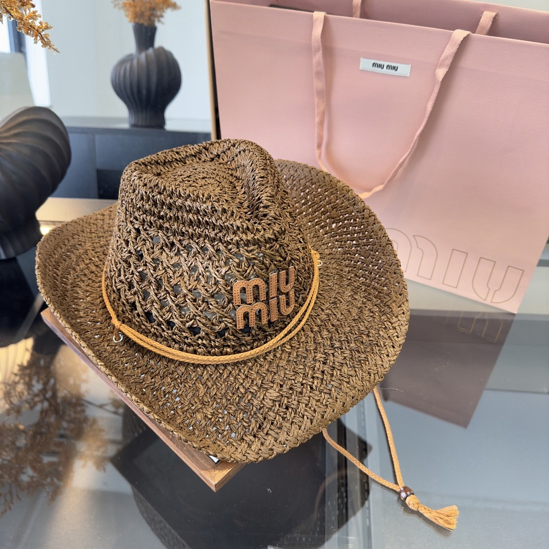 Miu Miu Woven Cowboy Hat · KSU6 — תמונה 6