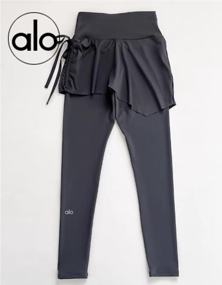 Alo Yoga Drawstring Ruched Yoga Skirted Leggings · 614U — תמונה 8