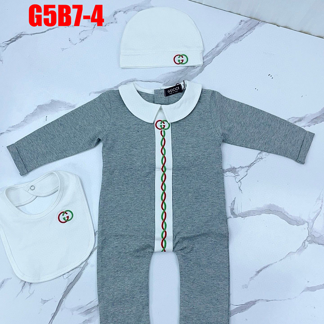 Gucci Baby cotton one-piece with Web · G5B7 — תמונה 26