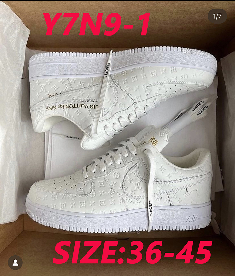 Louis Vuitton x Nike Air Force 1 Low · Y7N9 — תמונה 19