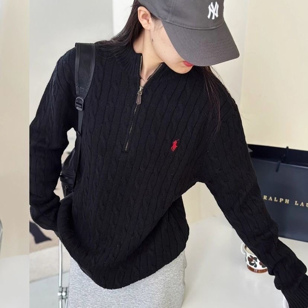 Polo Ralph Lauren Cable-Knit Quarter-Zip Sweater · E666 — תמונה 3