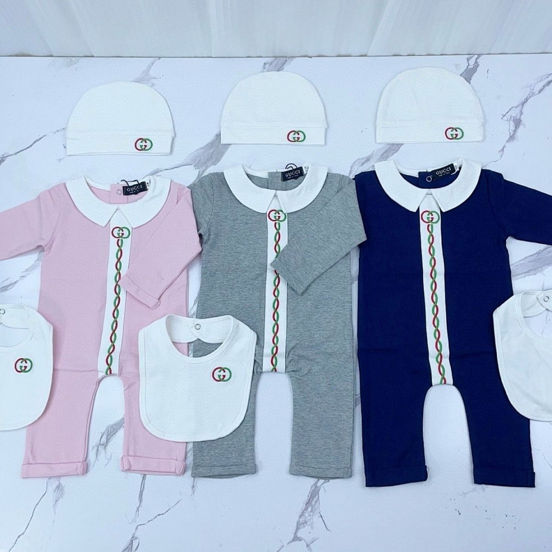 Gucci Baby cotton one-piece with Web · G5B7