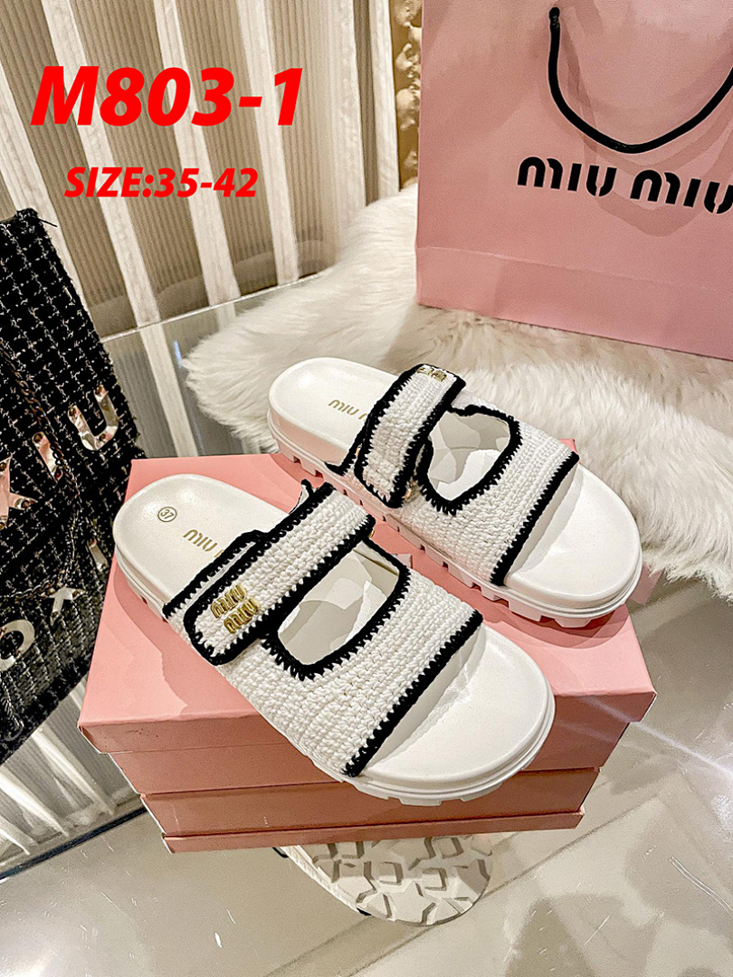 Miu Miu Crochet Slide Sandal · M803