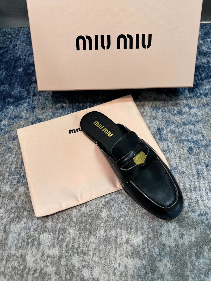 Miu Miu Penny Loafer Mules · W7E8 — תמונה 3