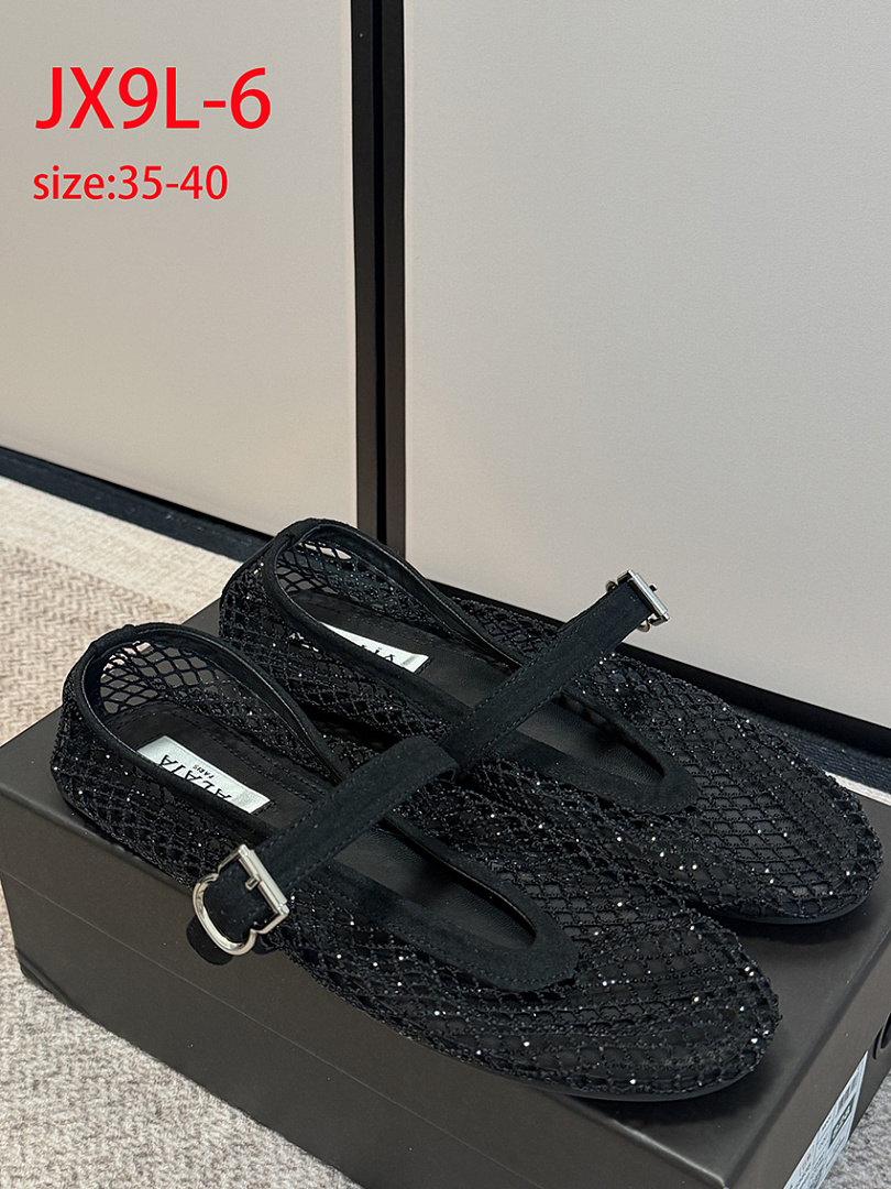 ALAÏA Fishnet Ballerina Flat · JX9L — תמונה 12