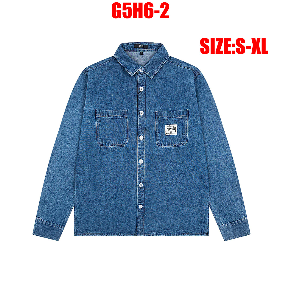 Stussy Chore Denim Shirt · G5H6 — תמונה 2