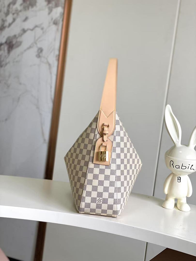 Louis Vuitton Slouchy MM Damier Azur · TT28 — תמונה 13