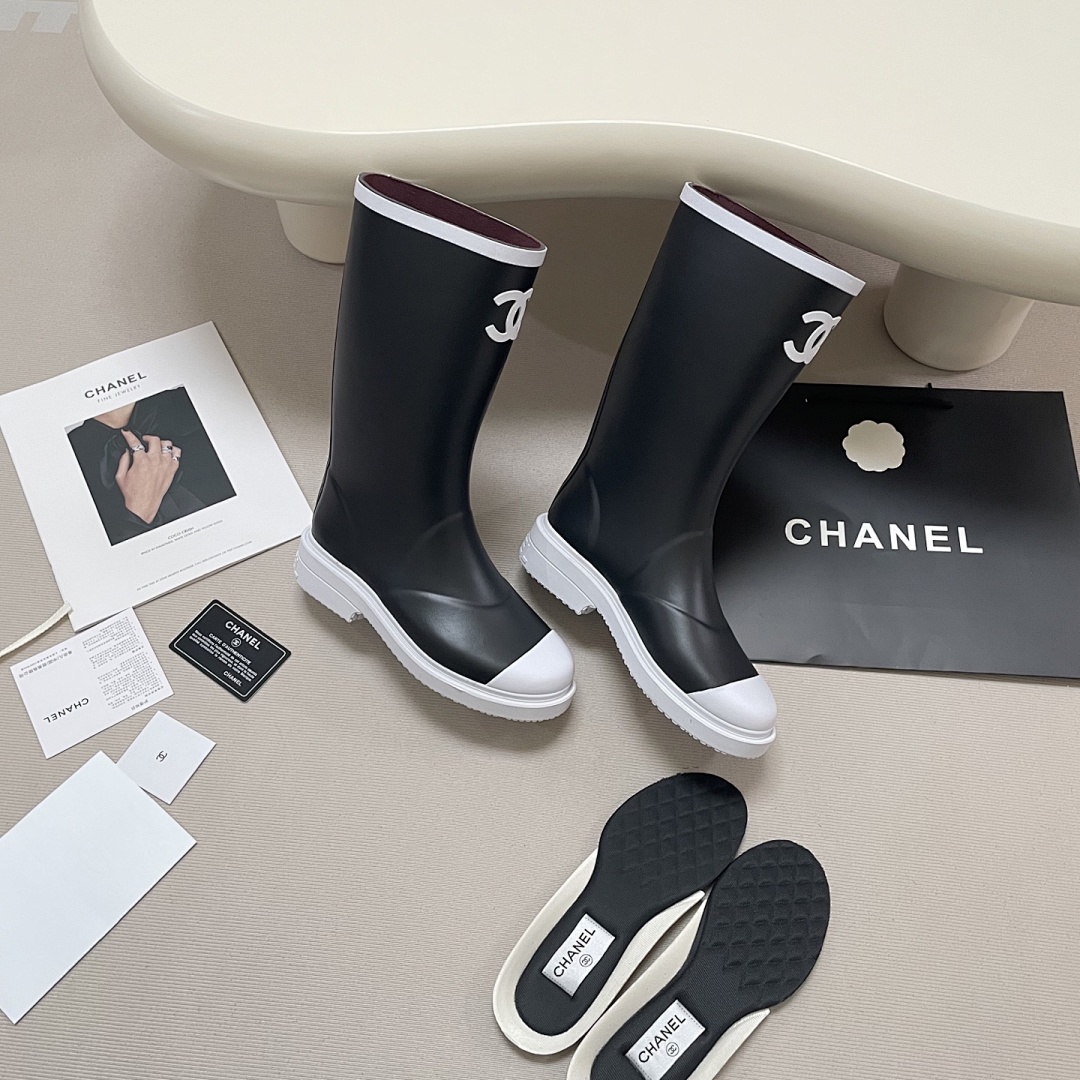 Chanel Caoutchouc CC High Boots · G5H2 — תמונה 10