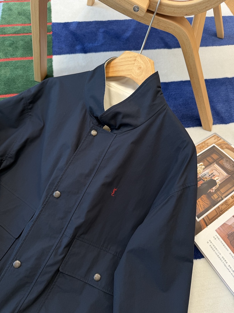 Saint Laurent Cassandre Reversible Work Jacket · P36W — תמונה 15