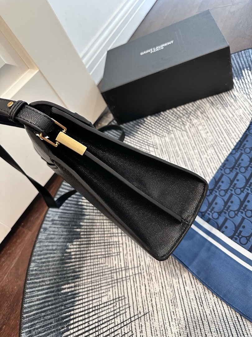 Saint Laurent Cassandra Mini Top Handle · 544S — תמונה 13