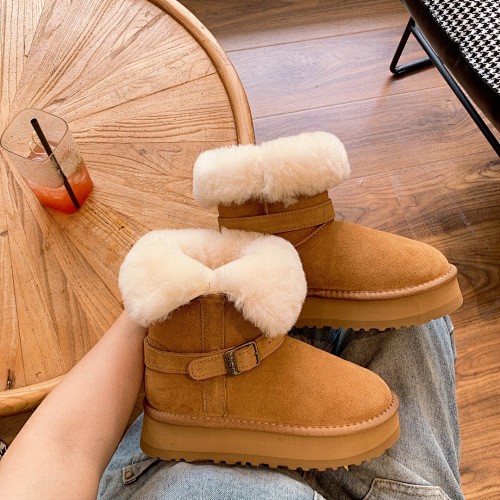 UGG Classic Platform Buckle Mini Boots · M43G