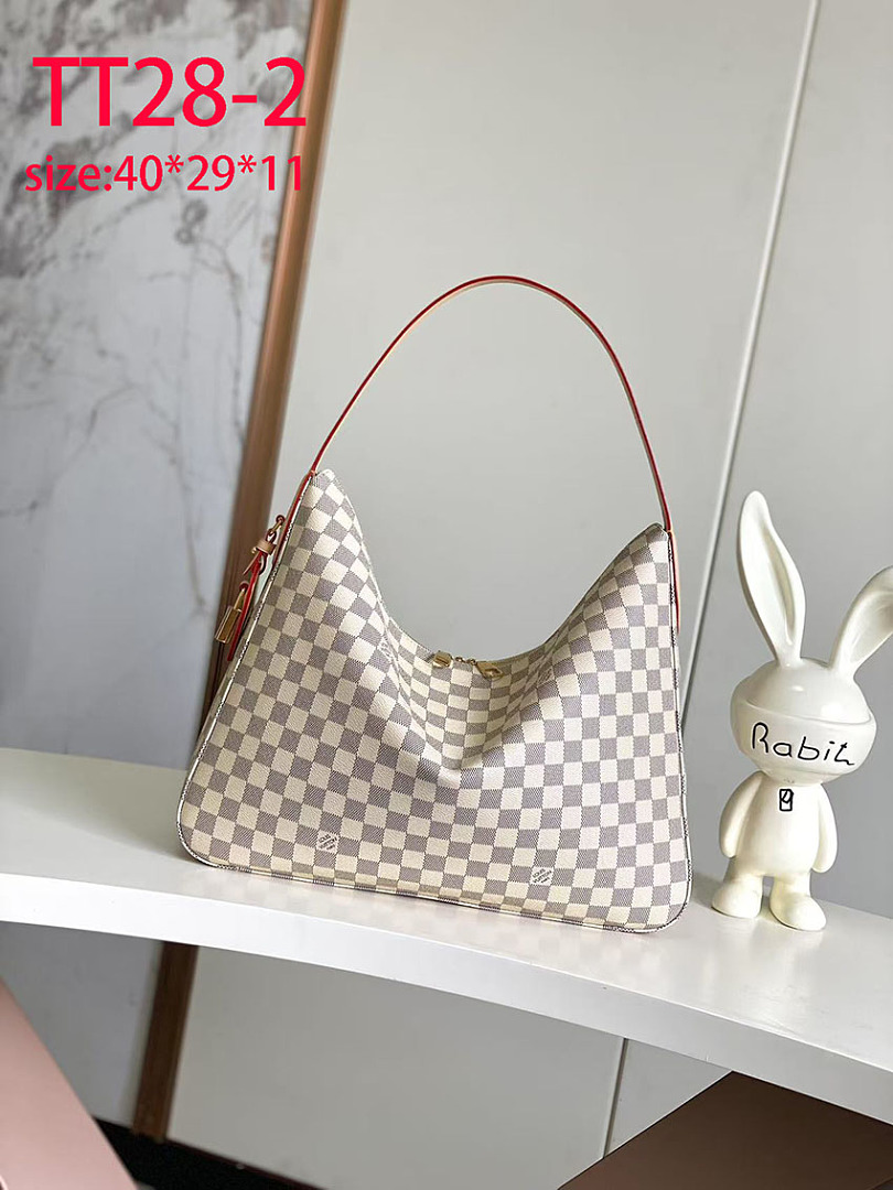 Louis Vuitton Slouchy MM Damier Azur · TT28 — תמונה 2