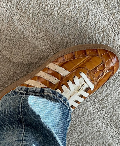 Adidas Samba Wales Bonner Brown Croc · Y121A