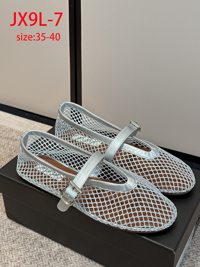 ALAÏA Fishnet Ballerina Flat · JX9L — תמונה 11