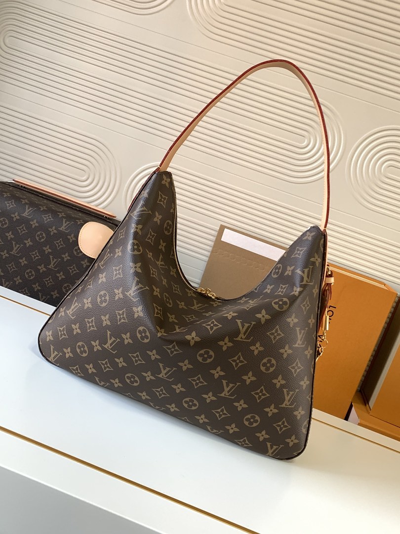 Louis Vuitton Slouchy MM Damier Azur · TT28 — תמונה 12