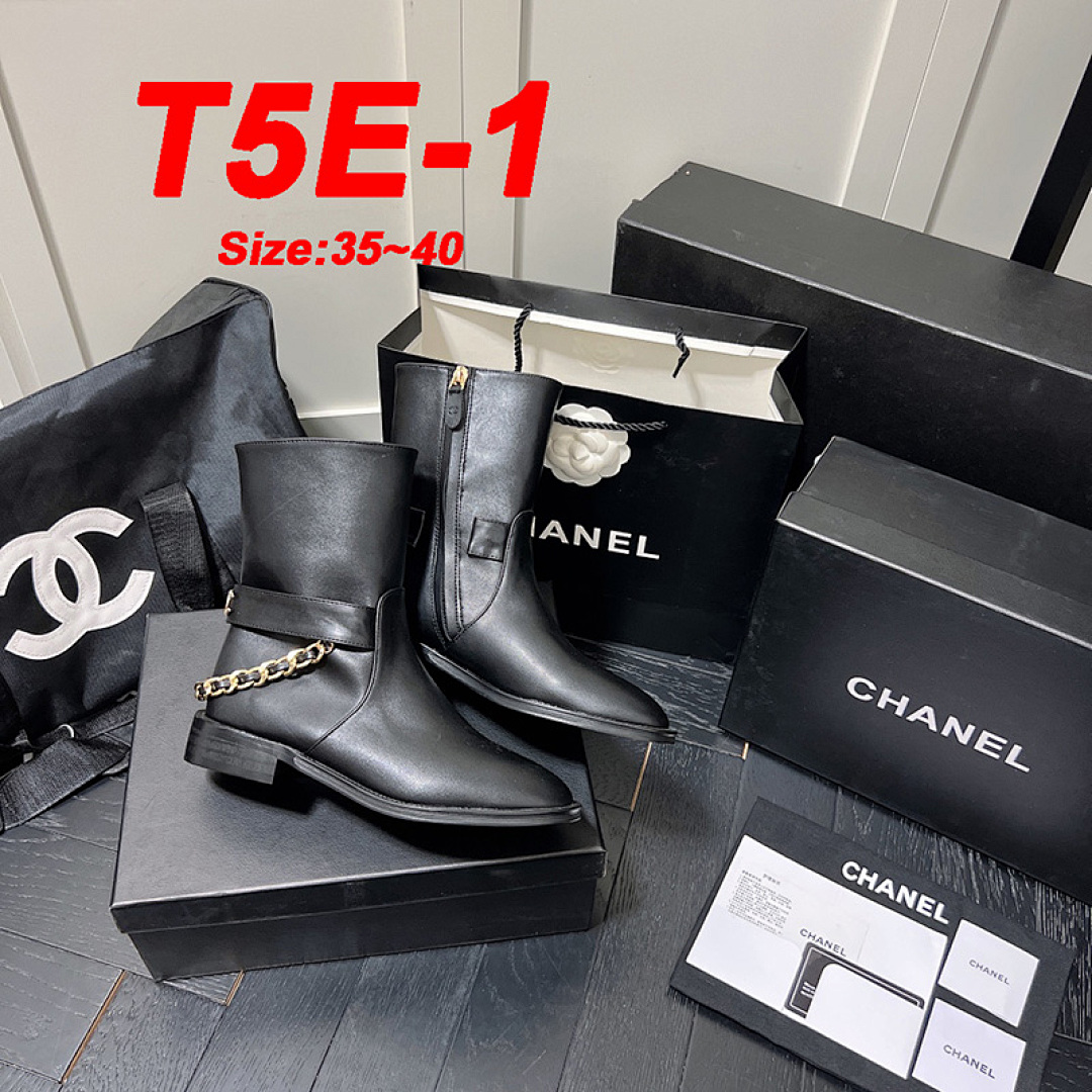 Chanel High Boots Calfskin Chain · T5E — תמונה 14