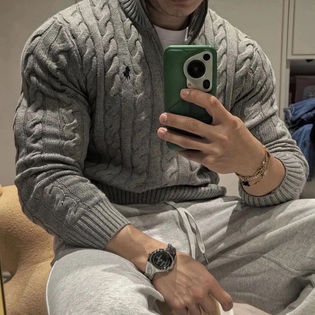 Polo Ralph Lauren Cable-Knit Quarter-Zip Sweater · E666 — תמונה 4