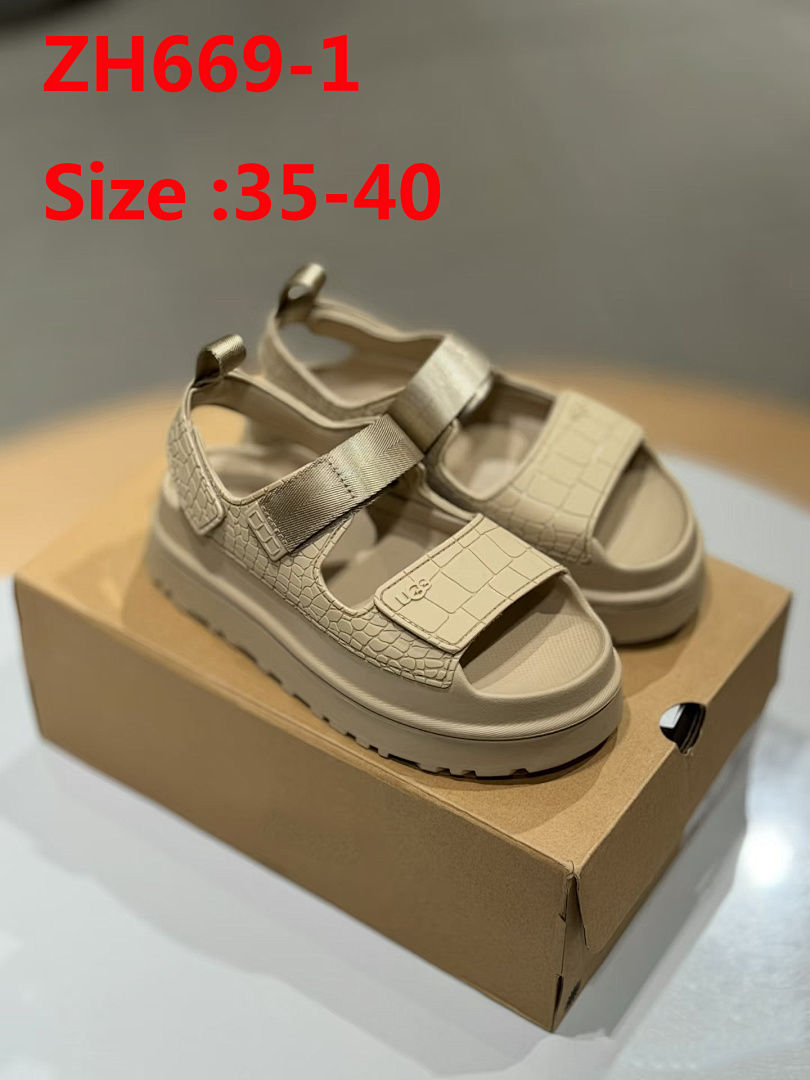 UGG GoldenGlow Embossed Sandal · ZH669 — תמונה 10