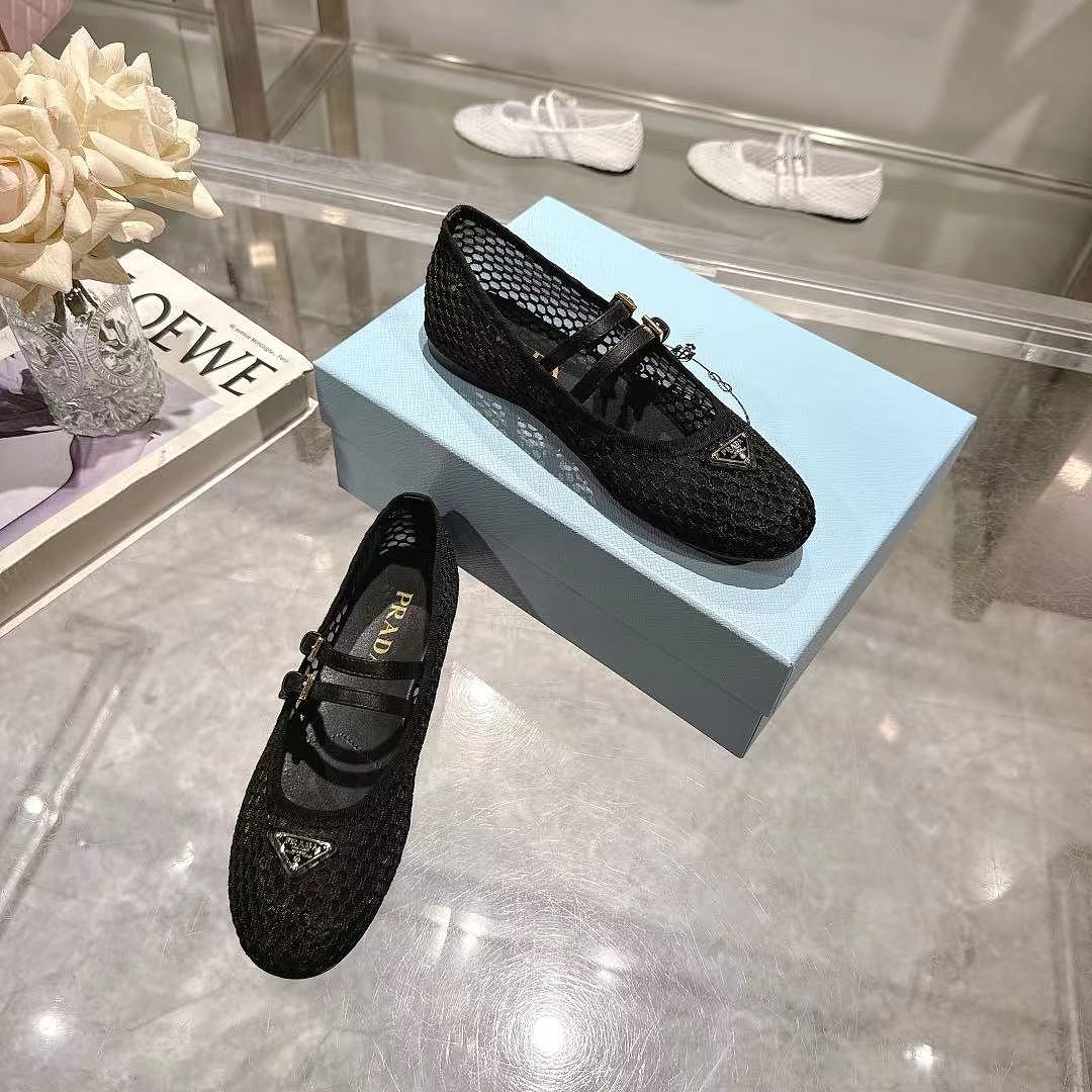Prada Mary Jane Mesh Ballerina · PA36 — תמונה 8