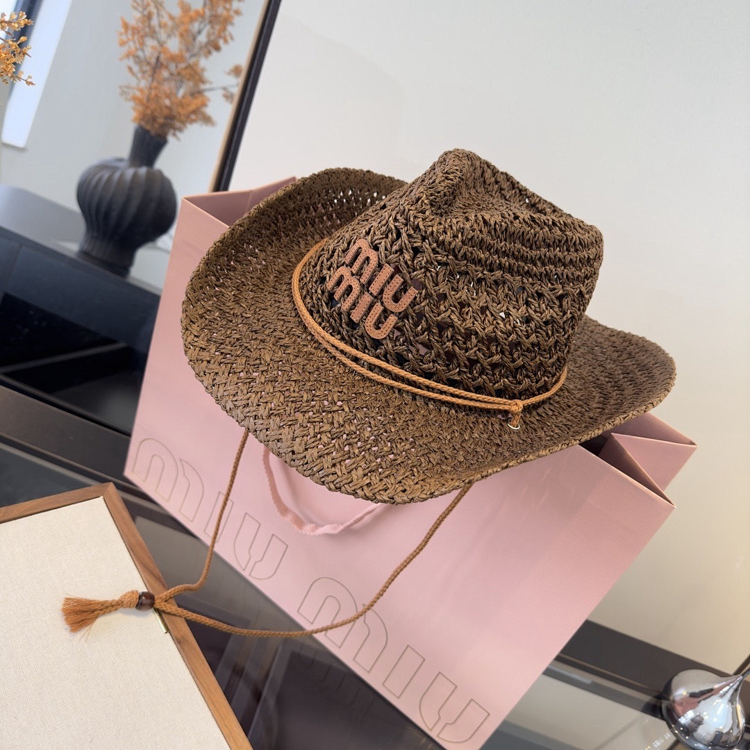 Miu Miu Woven Cowboy Hat · KSU6