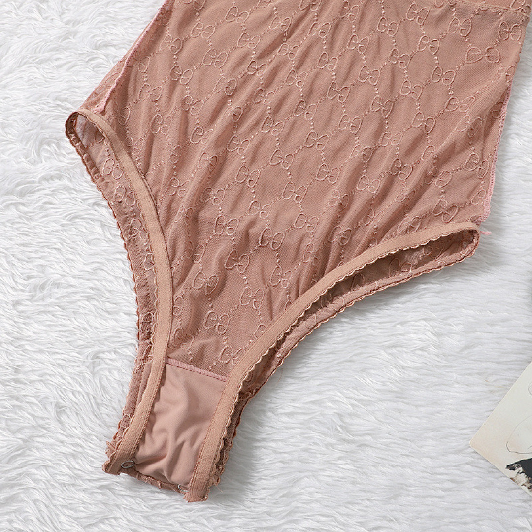Gucci GG Tulle Bodysuit · J9F3 — תמונה 5