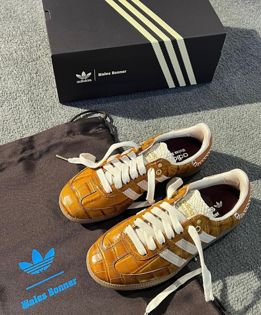 Adidas Samba Wales Bonner Brown Croc · Y121A — תמונה 4