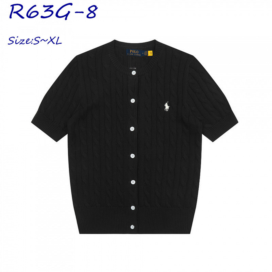 Ralph Lauren Cable-Knit Cotton Short-Sleeve Cardigan · R63G — תמונה 8