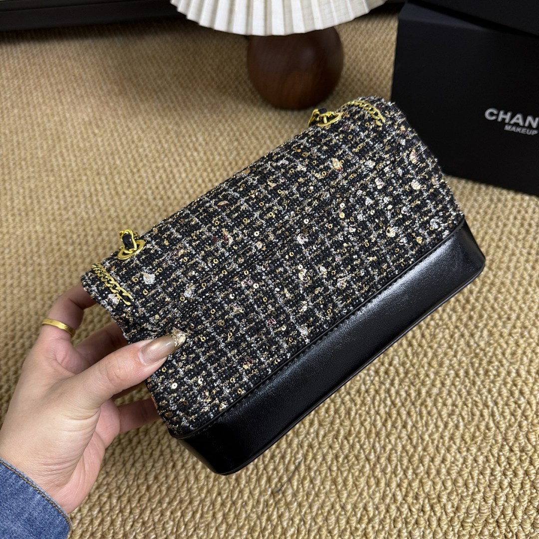 Chanel Tweed Sequin Flap · PTF5 — תמונה 2