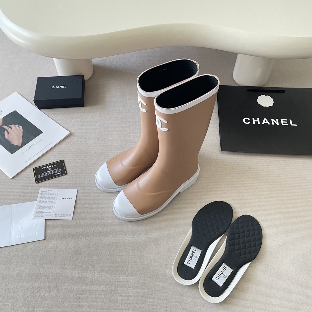 Chanel Caoutchouc CC High Boots · G5H2 — תמונה 3