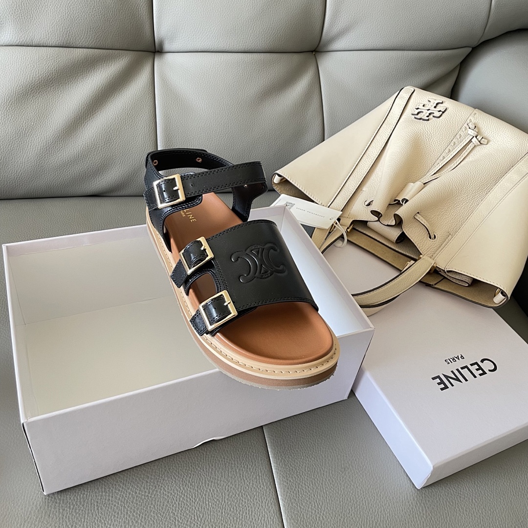 CELINE Maud Sandal Triomphe · Y166C — תמונה 10