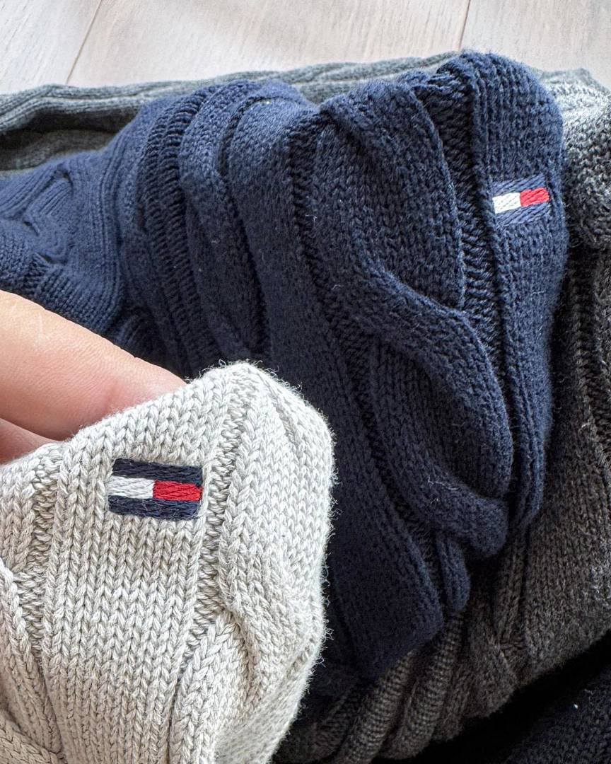 Tommy Hilfiger Cable Knit Zip-Thru Jumper · JAG4 — תמונה 23