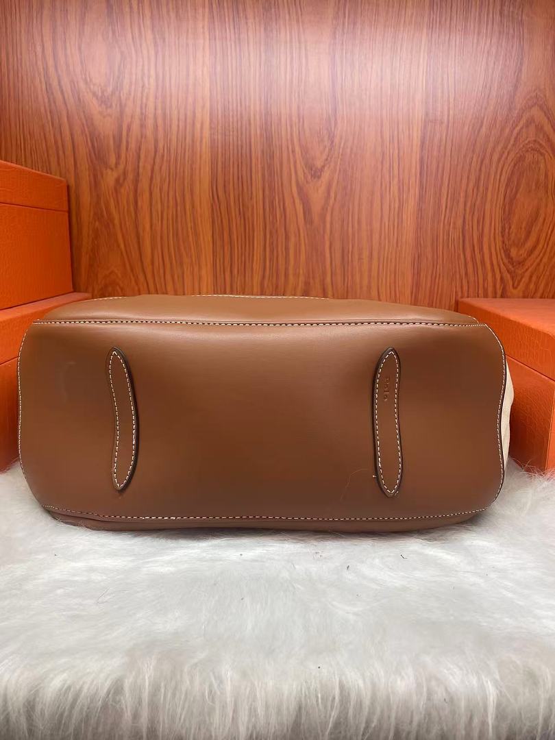 Polo Ralph Lauren Canvas & Leather Medium Tote · R1B — תמונה 4