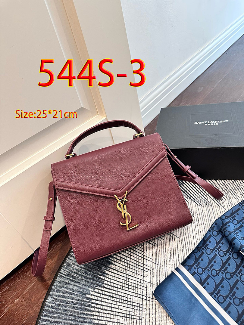 Saint Laurent Cassandra Mini Top Handle · 544S — תמונה 3